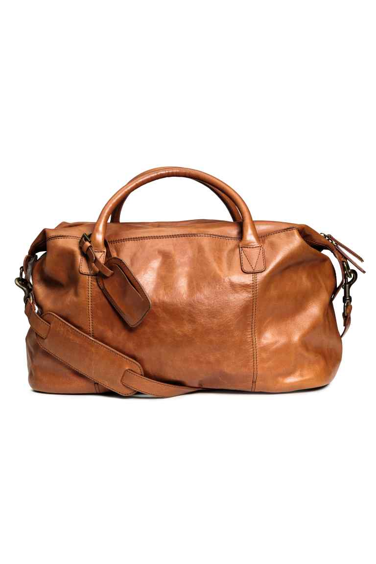 Leather weekend bag